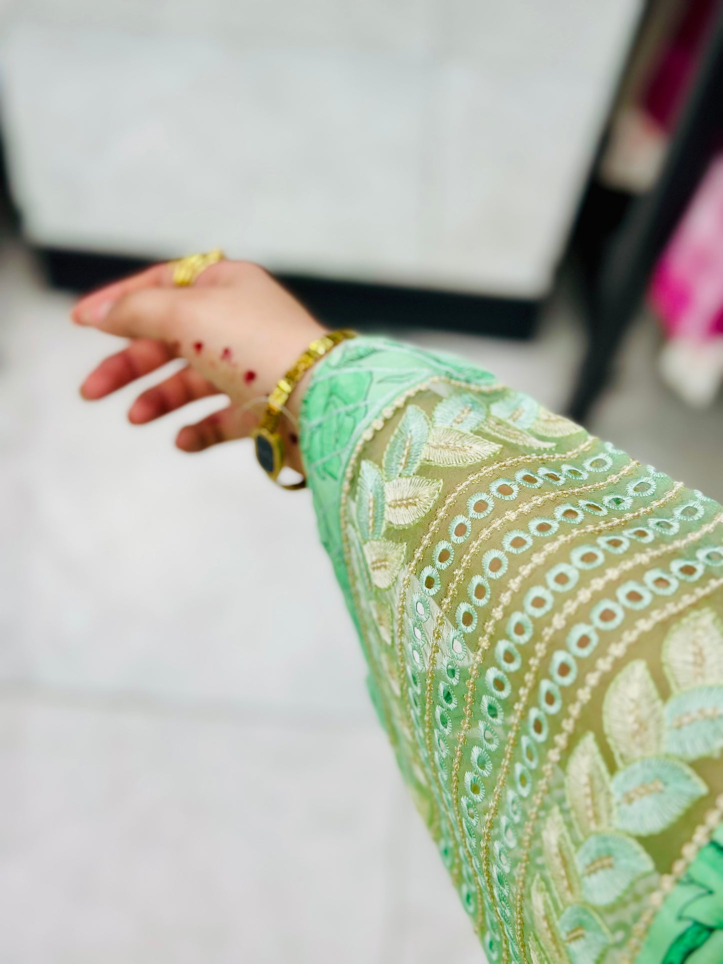 EMBROIDERED 3PC STITCH PRINT LAWAN SUIT